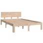 vidaXL Estructura de cama madera maciza de pino 120x200 cm
