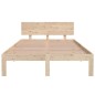 vidaXL Estructura de cama madera maciza de pino 120x200 cm