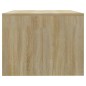 vidaXL Mesa de centro madera contrachapada blanco y Sonoma 102x55x45cm vidaXL Mesa de centro madera contrachapada blanco y Sonoma 102x55x45cm