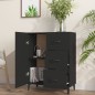 vidaXL Aparador de madera de ingeniería negro 69,5x34x90 cm vidaXL Aparador de madera de ingeniería negro 69,5x34x90 cm