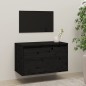 vidaXL Armario de pared de madera maciza de pino negro 60x30x35 cm vidaXL Armario de pared de madera maciza de pino negro 60x30x35 cm