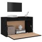 vidaXL Armario de pared de madera maciza de pino negro 60x30x35 cm vidaXL Armario de pared de madera maciza de pino negro 60x30x35 cm