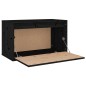 vidaXL Armario de pared de madera maciza de pino negro 60x30x35 cm vidaXL Armario de pared de madera maciza de pino negro 60x30x35 cm