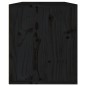 vidaXL Armario de pared de madera maciza de pino negro 60x30x35 cm vidaXL Armario de pared de madera maciza de pino negro 60x30x35 cm