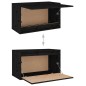 vidaXL Armario de pared de madera maciza de pino negro 60x30x35 cm vidaXL Armario de pared de madera maciza de pino negro 60x30x35 cm