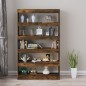 vidaXL Estantería/divisor de espacios roble ahumado 100x30x166 cm vidaXL Estantería/divisor de espacios roble ahumado 100x30x166 cm