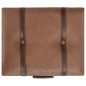 vidaXL Taburete de almacenamiento 40 cm marrón cuero sintético vidaXL Taburete de almacenamiento 40 cm marrón cuero sintético