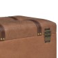 vidaXL Taburete de almacenamiento 40 cm marrón cuero sintético vidaXL Taburete de almacenamiento 40 cm marrón cuero sintético