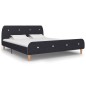 vidaXL Estructura de cama de tela gris oscuro 160x200 cm vidaXL Estructura de cama de tela gris oscuro 160x200 cm