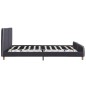 vidaXL Estructura de cama de tela gris oscuro 160x200 cm vidaXL Estructura de cama de tela gris oscuro 160x200 cm
