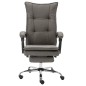 vidaXL Silla de oficina de tela gris vidaXL Silla de oficina de tela gris