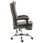 vidaXL Silla de oficina de tela gris vidaXL Silla de oficina de tela gris