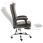 vidaXL Silla de oficina de tela gris vidaXL Silla de oficina de tela gris