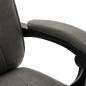 vidaXL Silla de oficina de tela gris vidaXL Silla de oficina de tela gris