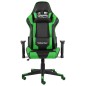 vidaXL Silla gaming giratoria PVC verde vidaXL Silla gaming giratoria PVC verde