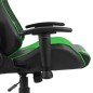 vidaXL Silla gaming giratoria PVC verde vidaXL Silla gaming giratoria PVC verde