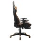 vidaXL Silla de gaming con reposapiés cuero sintético negro y naranja vidaXL Silla de gaming con reposapiés cuero sintético negro y naranja