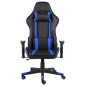 vidaXL Silla gaming giratoria PVC azul vidaXL Silla gaming giratoria PVC azul