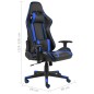 vidaXL Silla gaming giratoria PVC azul vidaXL Silla gaming giratoria PVC azul