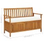 vidaXL Banco de almacenaje de jardín madera maciza acacia 120x63x84 cm vidaXL Banco de almacenaje de jardín madera maciza acacia 120x63x84 cm