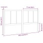vidaXL Cabecero de cama madera maciza de pino 155,5x4x100 cm vidaXL Cabecero de cama madera maciza de pino 155,5x4x100 cm