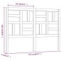 vidaXL Cabecero de cama madera maciza de pino blanco 141x4x104 cm