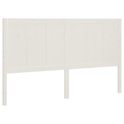 vidaXL Cabecero de cama madera maciza de pino blanco 185,5x4x100 cm