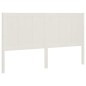 vidaXL Cabecero de cama madera maciza de pino blanco 185,5x4x100 cm vidaXL Cabecero de cama madera maciza de pino blanco 185,5x4x100 cm