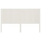 vidaXL Cabecero de cama madera maciza de pino blanco 185,5x4x100 cm vidaXL Cabecero de cama madera maciza de pino blanco 185,5x4x100 cm