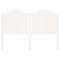vidaXL Cabecero de cama madera maciza de pino blanco 166x4x110 cm vidaXL Cabecero de cama madera maciza de pino blanco 166x4x110 cm
