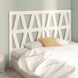 vidaXL Cabecero de cama madera maciza de pino blanco 141x4x100 cm vidaXL Cabecero de cama madera maciza de pino blanco 141x4x100 cm