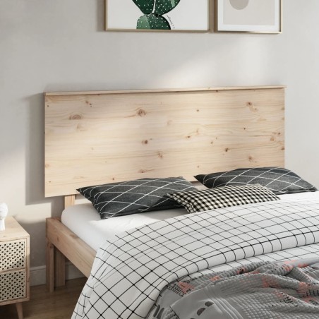 vidaXL Cabecero de cama madera maciza de pino 164x6x82,5 cm