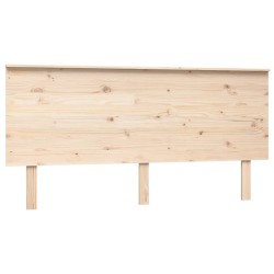 vidaXL Cabecero de cama madera maciza de pino 164x6x82,5 cm