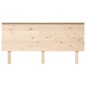 vidaXL Cabecero de cama madera maciza de pino 164x6x82,5 cm