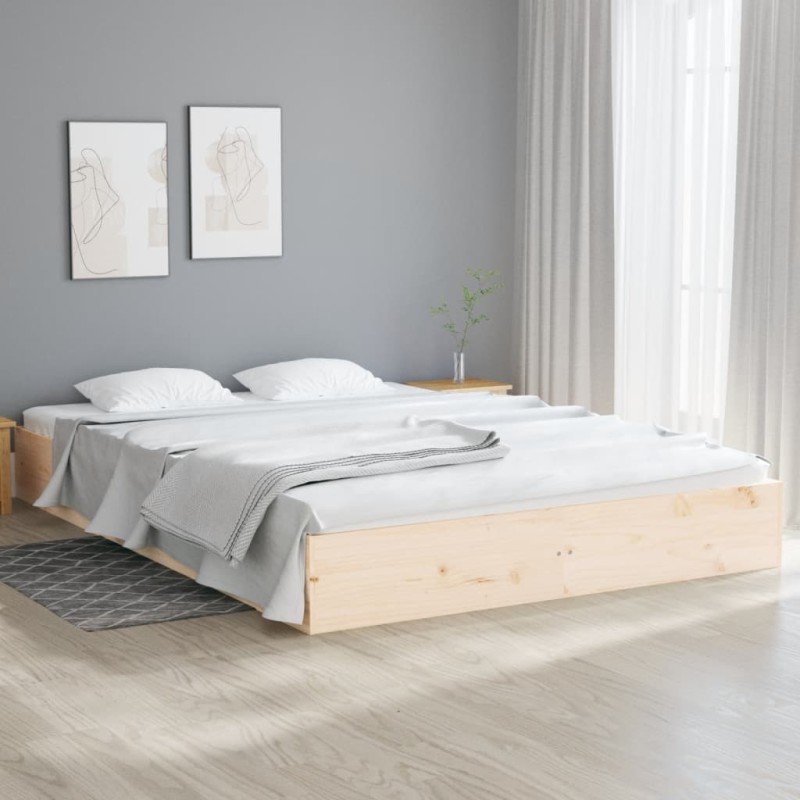 vidaXL Estructura de cama madera maciza 180x200 cm vidaXL Estructura de cama madera maciza 180x200 cm
