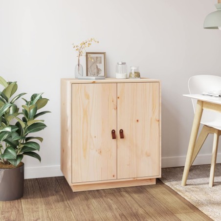 vidaXL Aparador de madera maciza de pino 65,5x40x75 cm