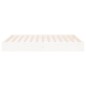 vidaXL Estructura de cama de madera maciza blanca 160x200 cm