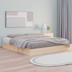 vidaXL Estructura de cama de madera maciza 160x200 cm