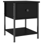 vidaXL Mesita de noche madera de ingeniería negra 34x35,5x45 cm vidaXL Mesita de noche madera de ingeniería negra 34x35,5x45 cm
