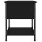 vidaXL Mesita de noche madera de ingeniería negra 34x35,5x45 cm vidaXL Mesita de noche madera de ingeniería negra 34x35,5x45 cm