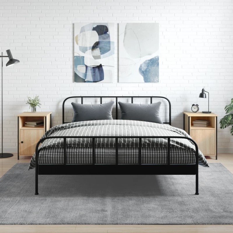 vidaXL Mesitas noche 2 uds madera contrachapada color roble 40x42x60cm vidaXL Mesitas noche 2 uds madera contrachapada color roble 40x42x60cm