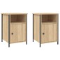 vidaXL Mesitas noche 2 uds madera contrachapada color roble 40x42x60cm vidaXL Mesitas noche 2 uds madera contrachapada color roble 40x42x60cm