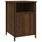 vidaXL Mesita de noche madera contrachapada marrón roble 40x42x60 cm vidaXL Mesita de noche madera contrachapada marrón roble 40x42x60 cm