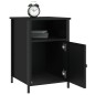vidaXL Mesitas de noche 2 uds madera contrachapada negro 40x42x60 cm vidaXL Mesitas de noche 2 uds madera contrachapada negro 40x42x60 cm