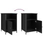 vidaXL Mesitas de noche 2 uds madera contrachapada negro 40x42x60 cm vidaXL Mesitas de noche 2 uds madera contrachapada negro 40x42x60 cm