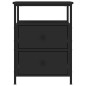 vidaXL Mesitas de noche 2 uds madera de ingeniería negro 44x45x60 cm vidaXL Mesitas de noche 2 uds madera de ingeniería negro 44x45x60 cm