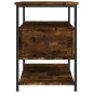 vidaXL Mesita de noche madera de ingeniería roble ahumado 40x42x56 cm vidaXL Mesita de noche madera de ingeniería roble ahumado 40x42x56 cm