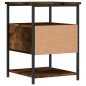 vidaXL Mesita de noche madera de ingeniería roble ahumado 40x42x56 cm vidaXL Mesita de noche madera de ingeniería roble ahumado 40x42x56 cm