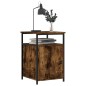 vidaXL Mesitas noche 2 uds madera contrachapada roble humo 40x42x60 cm vidaXL Mesitas noche 2 uds madera contrachapada roble humo 40x42x60 cm