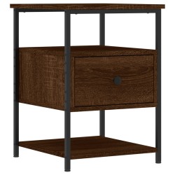 vidaXL Mesita de noche madera de ingeniería marrón roble 40x42x56 cm